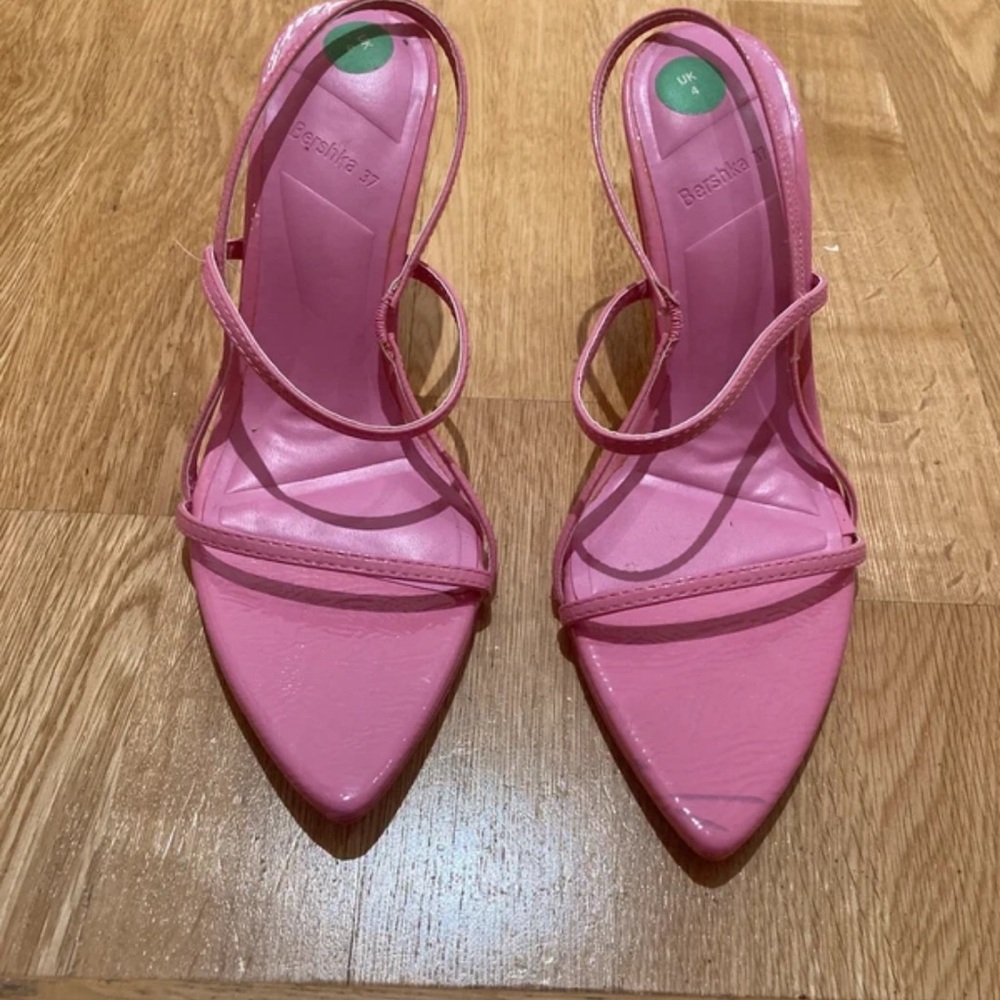 Bershka Pink Strappy Heels